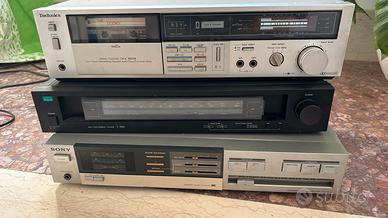 Amplificatore Sony hi fi stereo radio cassette