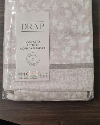 Set lenzuola flanella singolo NUOVE 100% cotone