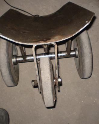 Carrello bombato in acciaio inox