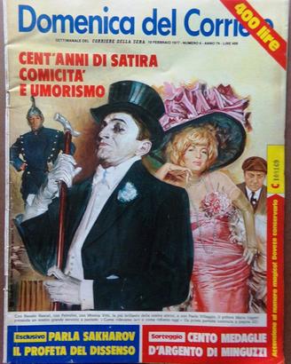 La Domenica del Corriere 10 Febbraio 1977 Sakharov