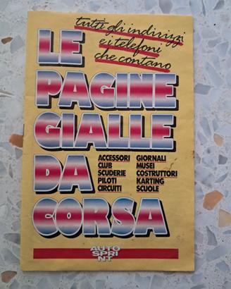 Speciale AUTOSPRINT LE PAGINE GIALLE DA CORSA
