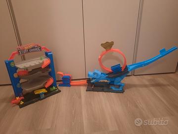 Pista e garage hot wheels 