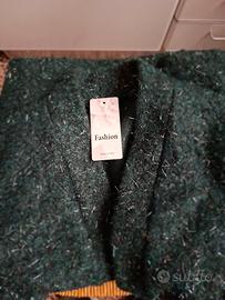 Giacca verde muschio e lame'