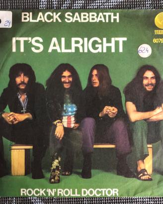 Black Sabbath Singolo 45 gg
