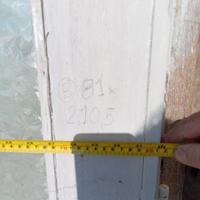 Porta interna con vetro circa 80x210