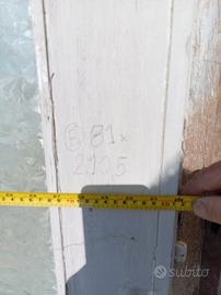 Porta interna con vetro circa 80x210