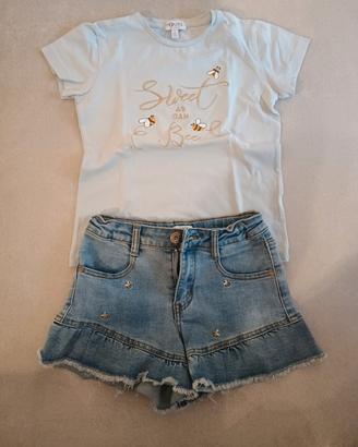 Magliettina e short bambina Yours