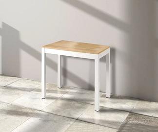 CONSOLLE BIANCO E ROVERE ALLUNGABILE 3 MT. NUOVA