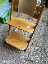 Sedia stokke Tripp Trapp molto usurata
