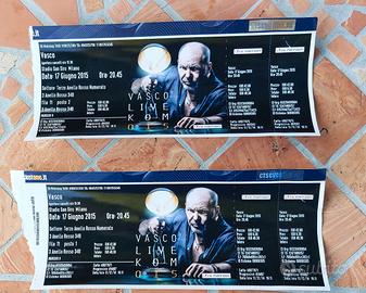TICKET VASCO 
2015 EVENTO SCADUTO 17/6/2015