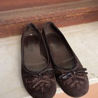 Scarpe ballerine marroni 35