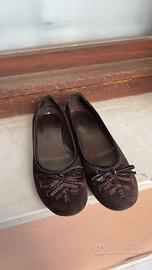 Scarpe ballerine marroni 35