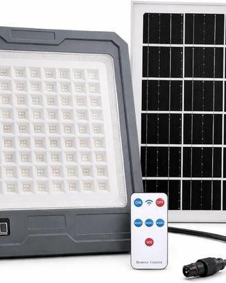 FARO LED DA 2000W CON PANNELLO SOLARE 10800MAH