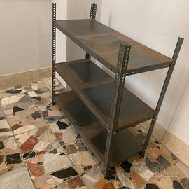 scaffale in ferro 3 ripiani L 100cm P 40cm