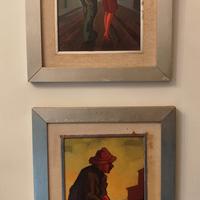 Coppia quadri decorativi anni 7firmati Vincenzoni 