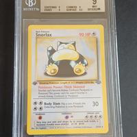 ⭐️ SNORLAX 1 EDIZIONE BGS 9 GRAAD POKEMON CHARIZAR