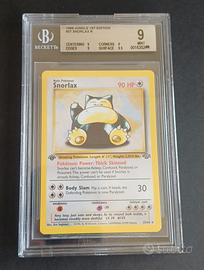 ⭐️ SNORLAX 1 EDIZIONE BGS 9 GRAAD POKEMON CHARIZAR