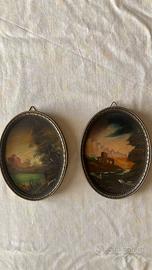 Coppia di dipinti firmati