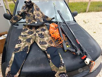 Muta e attrezzature x subacquea