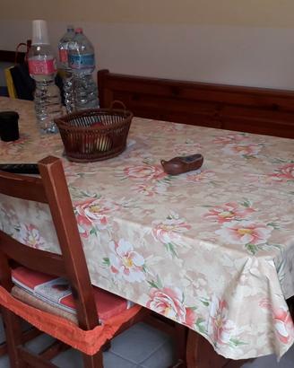 TAVOLO IN LEGNO NATURALE DI PINO CM 180x60