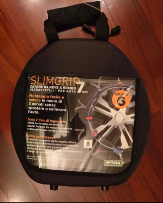 Catene da neve CORA Slim Grip 7 mm Gruppo 6 NUOVE