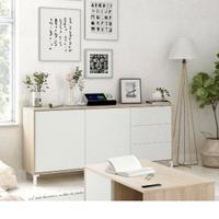Madia soggiorno bianco e rovere