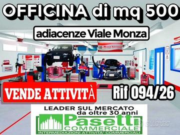 OFFICINA di mq 500, adiacente Viale Monza