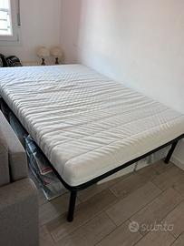 Rete piazza e mezza francese + materasso