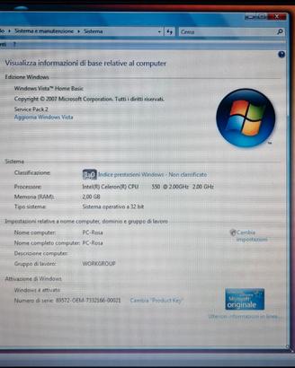 Notebook PC portatile HP 550