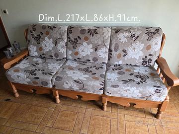 DIVANO IN LEGNO ROVERE