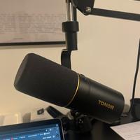 TONOR TD510+ Microfono per Podcast con supporto