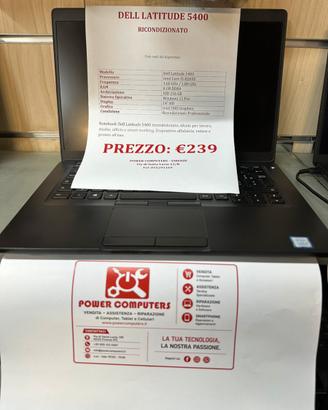 DELL LATITUDE 5400  RICONDIZIONATO