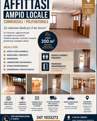 Ampio locale commerciale/polifunzionale