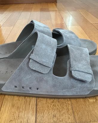 REEF ciabatte uomo 43 pelle suede Ojai Two Bar