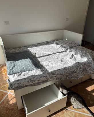 Divano Letto Contenitore Bianco - Ikea Hemnes