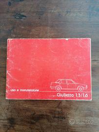 Alfa Romeo Giulietta manuale. 