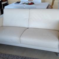 Divano letto in pelle nabuk 