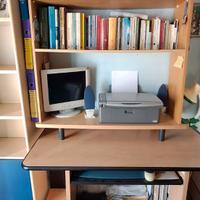 Scrivania con scaffalatura