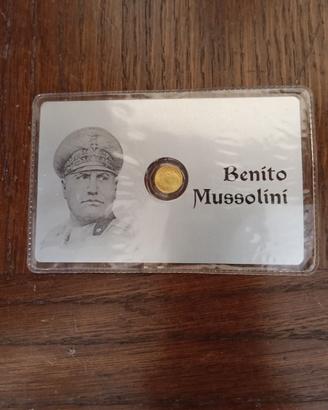 Moneta commemorativa Mussolini
