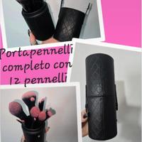 portapennelli con 12 pennelli