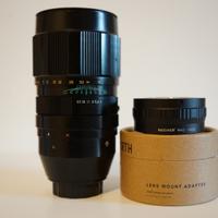 Jupiter 21m 200mm f4 e adattatore neewer e-mount