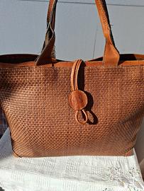 Borsa grande in pelle vintage 