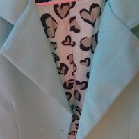 completo azzurro giacca e pantalone donna
