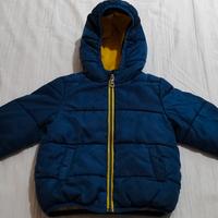 Piumino bimbo Melby 18 Mesi blu e giallo.