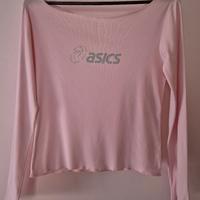 Tshirt Rosa Maniche Lunghe Asics