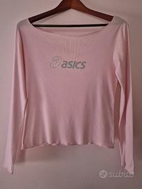 Tshirt Rosa Maniche Lunghe Asics