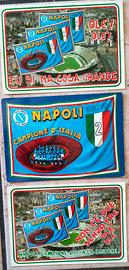 Lotto 3 cartoline Napoli Campione d'Italia 1987 