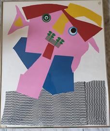 Enrico Baj - serigrafia a colori