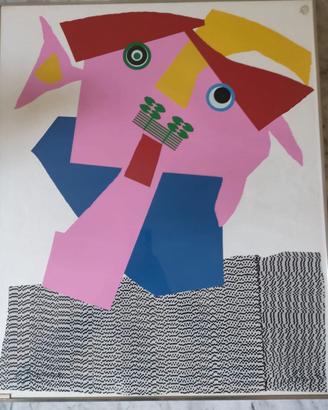 Enrico Baj - serigrafia a colori