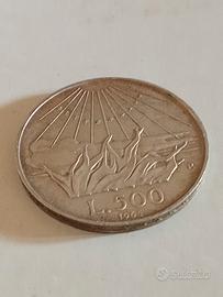 moneta d'argento da lire 500